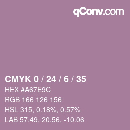 Color code: CMYK 0 / 24 / 6 / 35 | qconv.com
