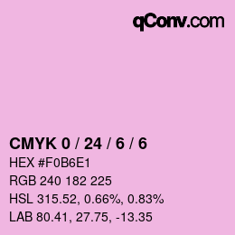 Color code: CMYK 0 / 24 / 6 / 6 | qconv.com