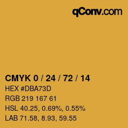 Color code: CMYK 0 / 24 / 72 / 14 | qconv.com