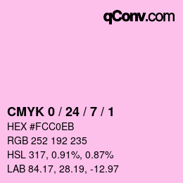 Color code: CMYK 0 / 24 / 7 / 1 | qconv.com