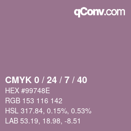Color code: CMYK 0 / 24 / 7 / 40 | qconv.com