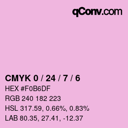 Color code: CMYK 0 / 24 / 7 / 6 | qconv.com