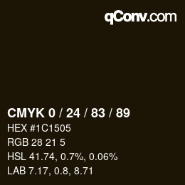 Color code: CMYK 0 / 24 / 83 / 89 | qconv.com