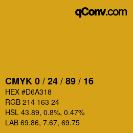 Color code: CMYK 0 / 24 / 89 / 16 | qconv.com