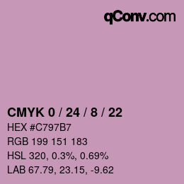 Color code: CMYK 0 / 24 / 8 / 22 | qconv.com