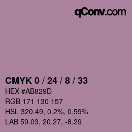 Color code: CMYK 0 / 24 / 8 / 33 | qconv.com