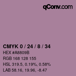 Color code: CMYK 0 / 24 / 8 / 34 | qconv.com