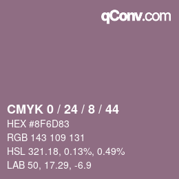 Color code: CMYK 0 / 24 / 8 / 44 | qconv.com