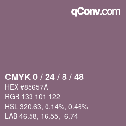 Color code: CMYK 0 / 24 / 8 / 48 | qconv.com
