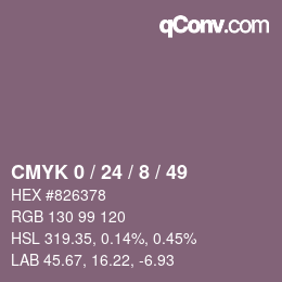 Color code: CMYK 0 / 24 / 8 / 49 | qconv.com