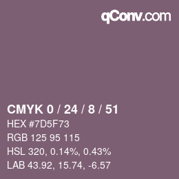 Color code: CMYK 0 / 24 / 8 / 51 | qconv.com