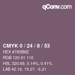 Color code: CMYK 0 / 24 / 8 / 53 | qconv.com