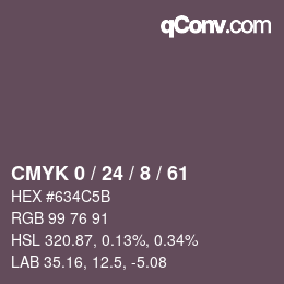 Color code: CMYK 0 / 24 / 8 / 61 | qconv.com