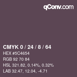 Color code: CMYK 0 / 24 / 8 / 64 | qconv.com