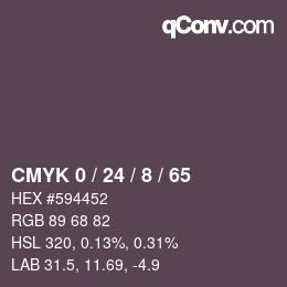 Color code: CMYK 0 / 24 / 8 / 65 | qconv.com