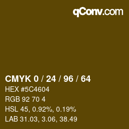 Color code: CMYK 0 / 24 / 96 / 64 | qconv.com