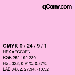 Color code: CMYK 0 / 24 / 9 / 1 | qconv.com