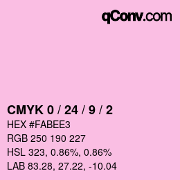 Color code: CMYK 0 / 24 / 9 / 2 | qconv.com