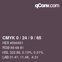 Color code: CMYK 0 / 24 / 9 / 65 | qconv.com