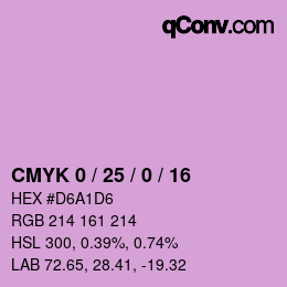 Color code: CMYK 0 / 25 / 0 / 16 | qconv.com