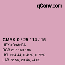 Color code: CMYK 0 / 25 / 14 / 15 | qconv.com