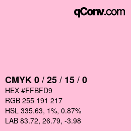 Color code: CMYK 0 / 25 / 15 / 0 | qconv.com