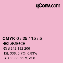 Color code: CMYK 0 / 25 / 15 / 5 | qconv.com