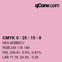 Color code: CMYK 0 / 25 / 15 / 8 | qconv.com