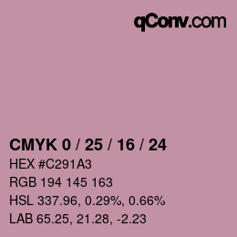 Color code: CMYK 0 / 25 / 16 / 24 | qconv.com