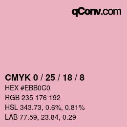 Color code: CMYK 0 / 25 / 18 / 8 | qconv.com