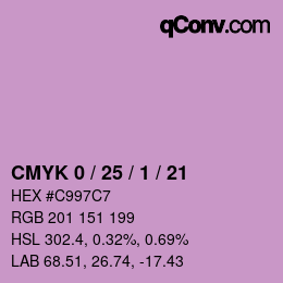 Color code: CMYK 0 / 25 / 1 / 21 | qconv.com