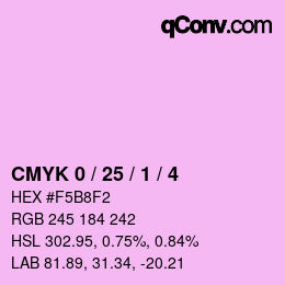 Color code: CMYK 0 / 25 / 1 / 4 | qconv.com