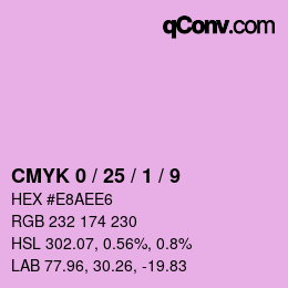 Color code: CMYK 0 / 25 / 1 / 9 | qconv.com