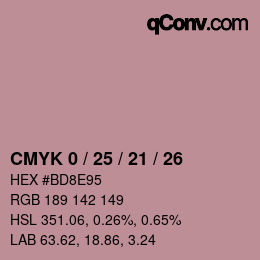 Color code: CMYK 0 / 25 / 21 / 26 | qconv.com