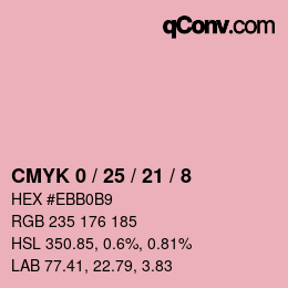Color code: CMYK 0 / 25 / 21 / 8 | qconv.com