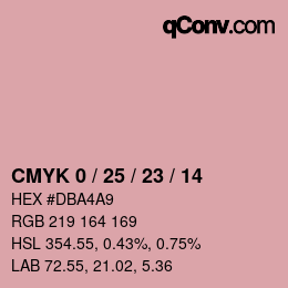 Código de color: CMYK 0 / 25 / 23 / 14 | qconv.com