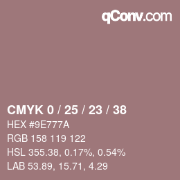 Color code: CMYK 0 / 25 / 23 / 38 | qconv.com