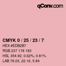 Color code: CMYK 0 / 25 / 23 / 7 | qconv.com