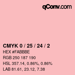 Color code: CMYK 0 / 25 / 24 / 2 | qconv.com