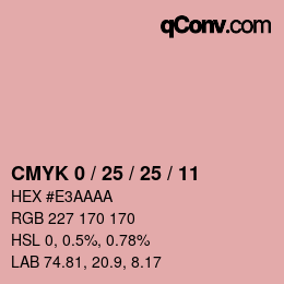 Color code: CMYK 0 / 25 / 25 / 11 | qconv.com