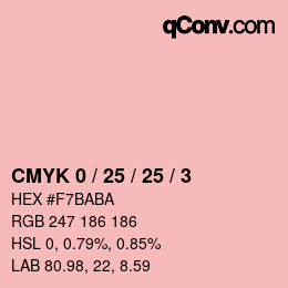 Color code: CMYK 0 / 25 / 25 / 3 | qconv.com