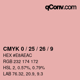 Color code: CMYK 0 / 25 / 26 / 9 | qconv.com