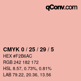 Color code: CMYK 0 / 25 / 29 / 5 | qconv.com