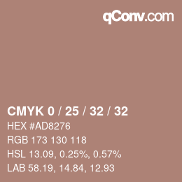 Color code: CMYK 0 / 25 / 32 / 32 | qconv.com