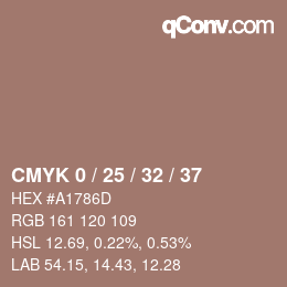 Color code: CMYK 0 / 25 / 32 / 37 | qconv.com