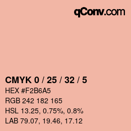 Color code: CMYK 0 / 25 / 32 / 5 | qconv.com