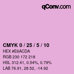 Color code: CMYK 0 / 25 / 5 / 10 | qconv.com