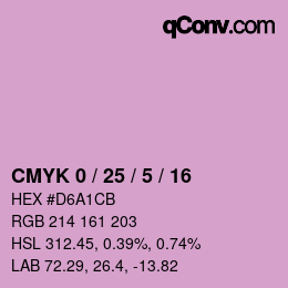 Color code: CMYK 0 / 25 / 5 / 16 | qconv.com