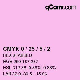 Color code: CMYK 0 / 25 / 5 / 2 | qconv.com