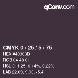 Color code: CMYK 0 / 25 / 5 / 75 | qconv.com